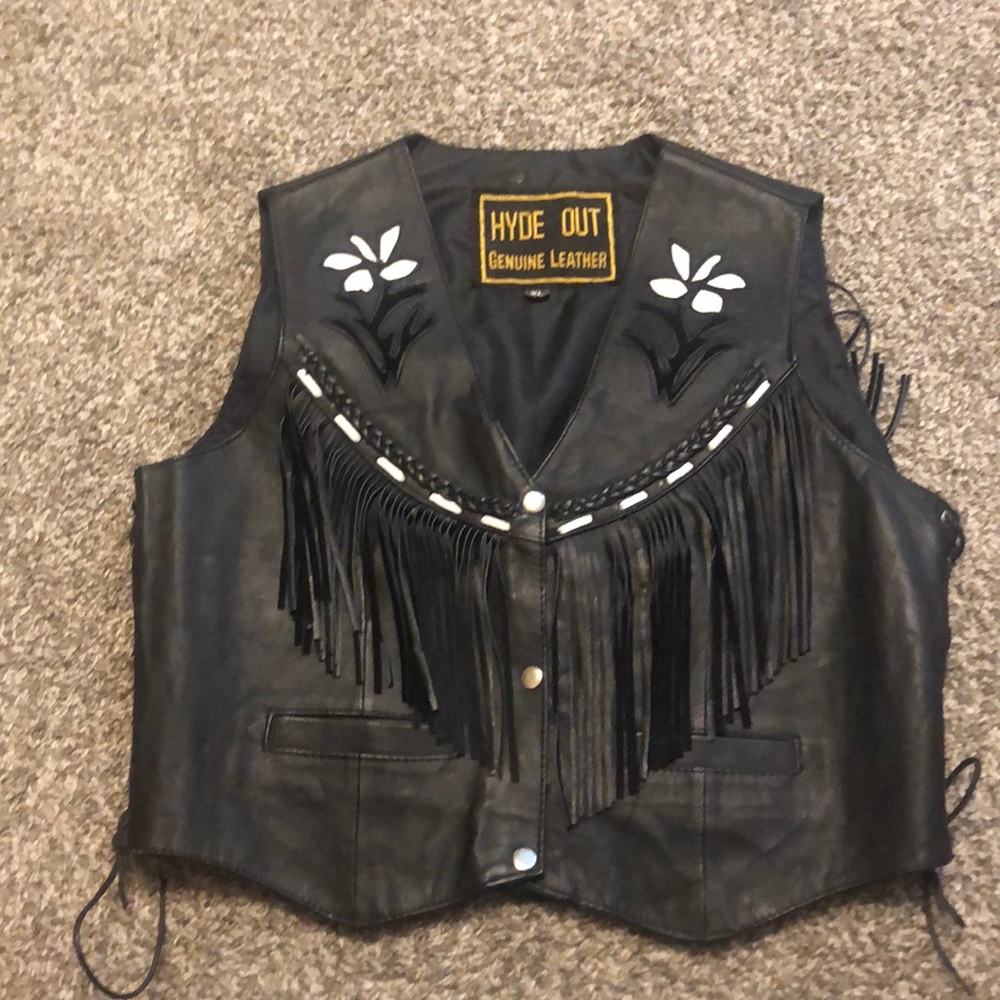 Hyde Out Genuine Leather Vest